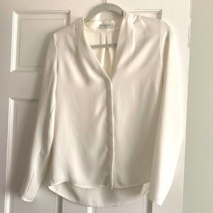 Aritzia ivory power blouse xs